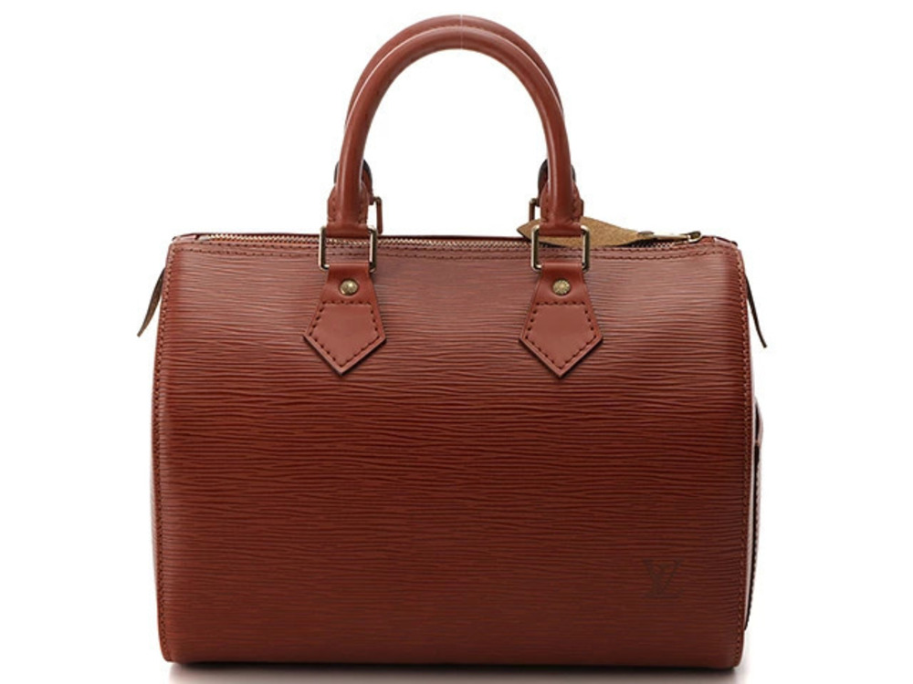 LOUIS VUITTON Speedy handbag Epi leather Kenya Brown